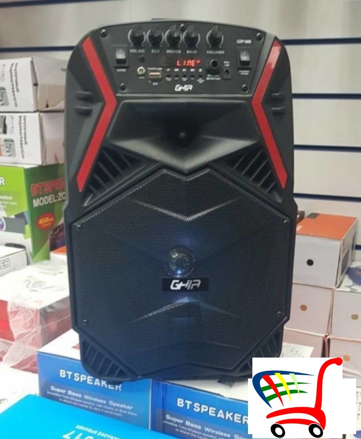 Karaoke Bluetooth Zvucnik + Bezicni Mikrofon Ghia -