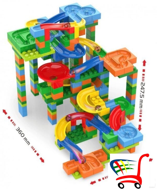 Kocke 388 Delova Tobogan Lavirint -