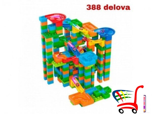 Kocke 388 Delova Tobogan Lavirint -