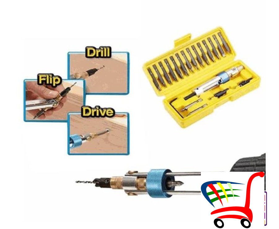 Komplet Set 20 U 1 Za Brzo Busenje I Srafljenje ! -