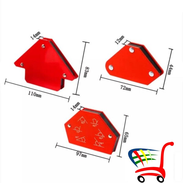 Komplet Trouglasti Pozicioner Za Zavarivanje (6Kom) -
