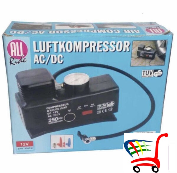 Kompresor Za Auto 12V I 220V -