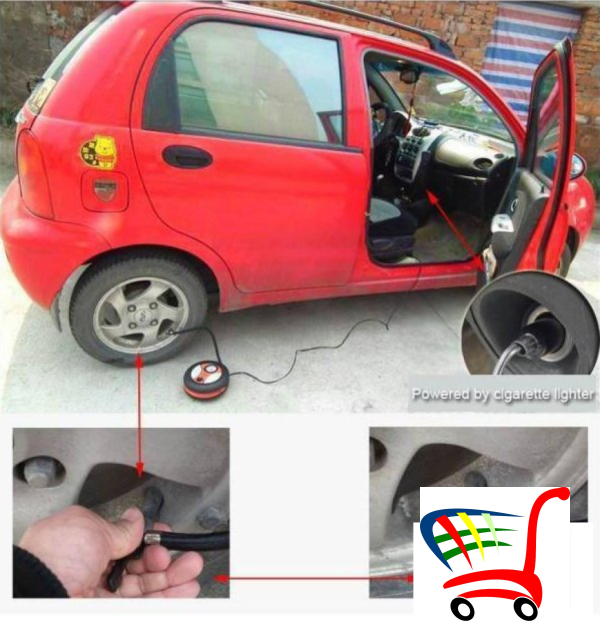 Kompresor Za Auto Gumu 12V -