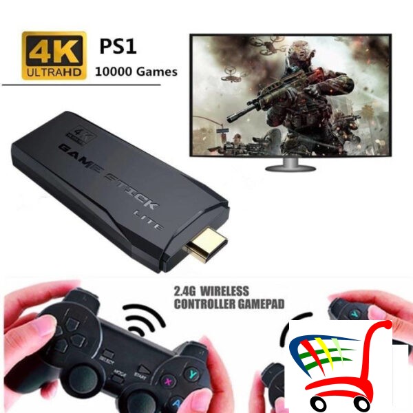 Konzola 4K Sa Dva Kontrolera Za Ps1 -