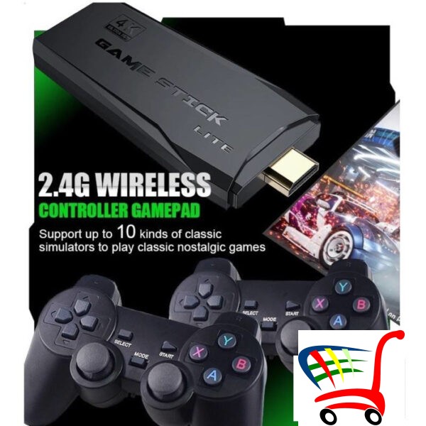 Konzola 4K Sa Dva Kontrolera Za Ps1 -