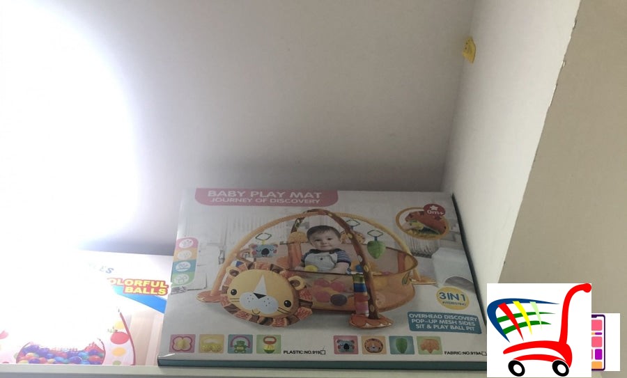 Kornjaca I Lavic Ogradica Za Bebe Sa Lopticama -