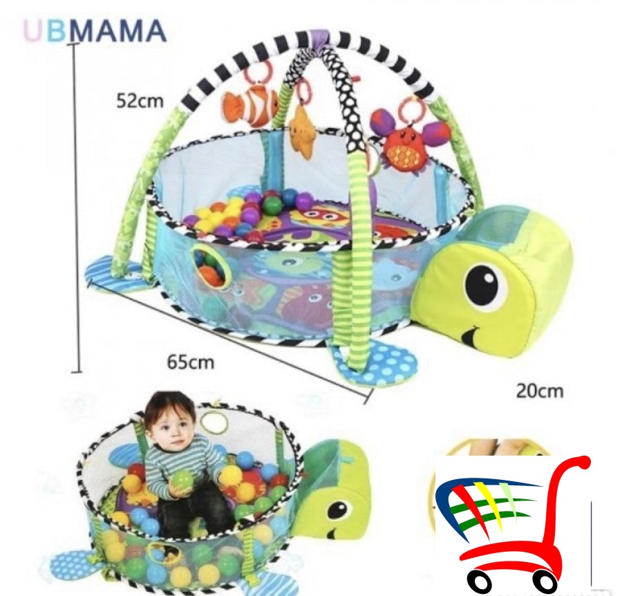 Kornjaca I Lavic Ogradica Za Bebe Sa Lopticama -