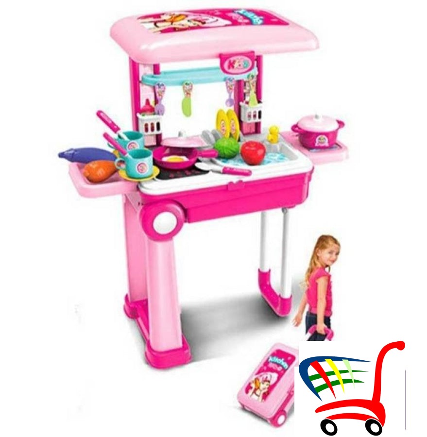 Kuhinjski Set Za Devojice 2 U 1 - Kofer Decu