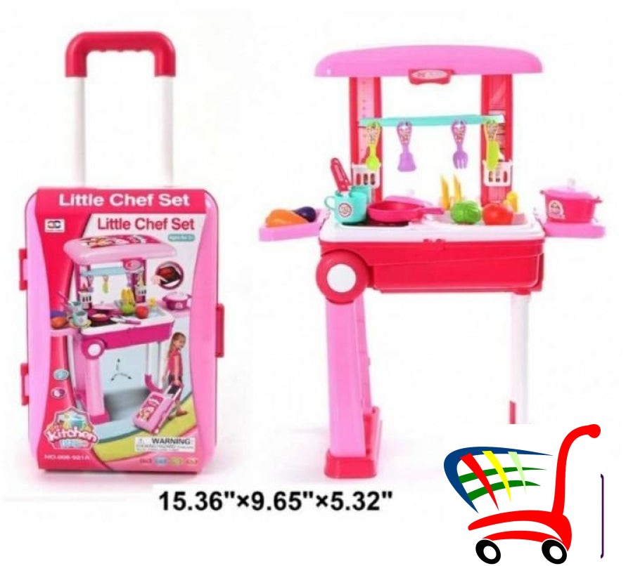 Kuhinjski Set Za Devojice 2 U 1 - Kofer Decu