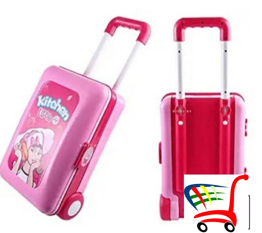 Kuhinjski Set Za Devojice 2 U 1 - Kofer Decu