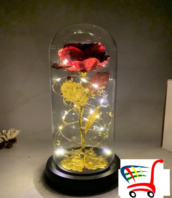 Lampa Ruza U Staklu -