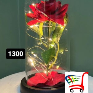 Lampa Ruza U Staklu -