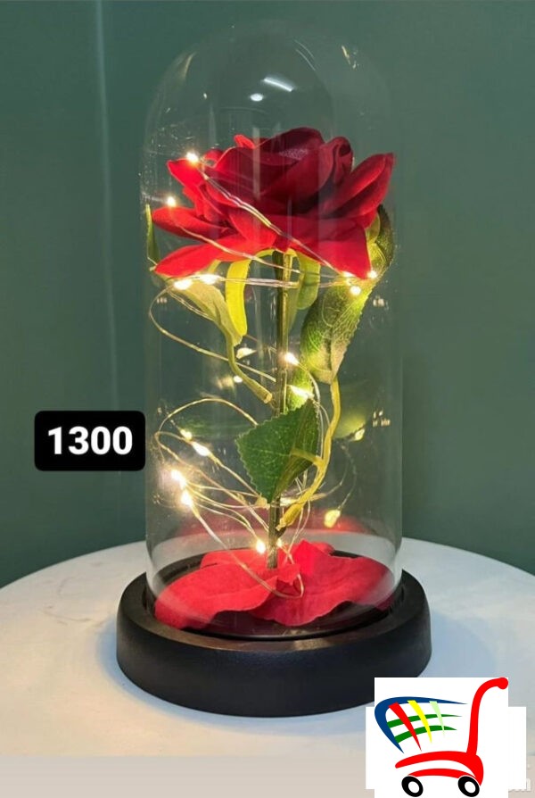 Lampa Ruza U Staklu -