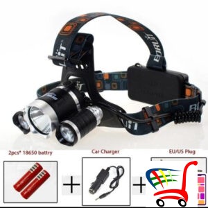Lampa Za Glavu Sa 3 Led Diode Punjiva Baterija -