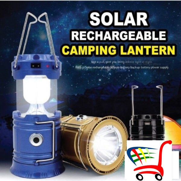 Lampa Za Kamp Solarni Fenjer Usb Svetiljka -