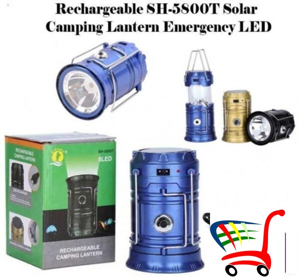 Lampa Za Kamp Solarni Fenjer Usb Svetiljka -