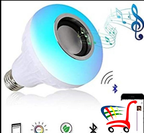 Led Bluetooth Muzika Sijalica- Zvucnik Sa Daljinskim -