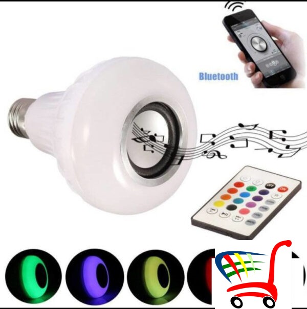 Led Bluetooth Muzika Sijalica- Zvucnik Sa Daljinskim -