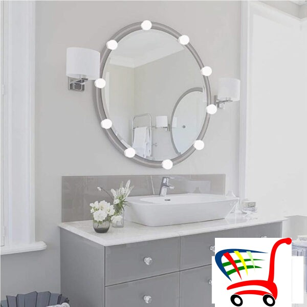 Led Sijalice Za Ogledalo/Rgb & White/10 Pcs -