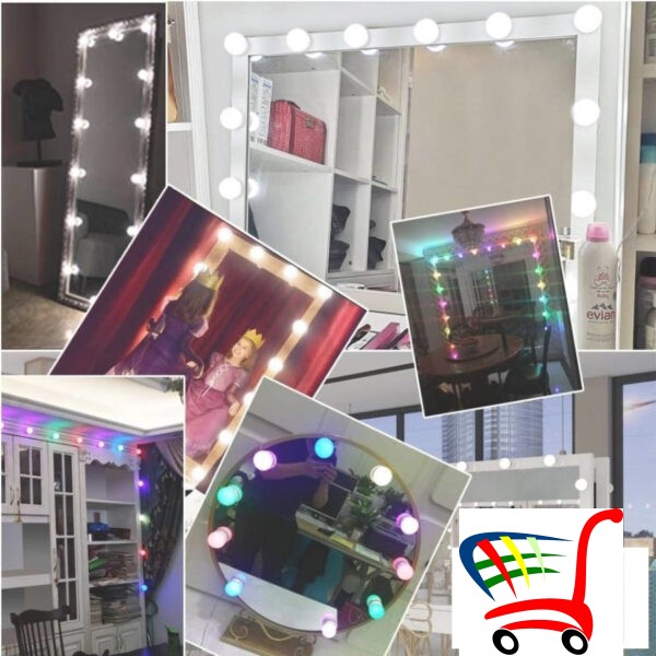 Led Sijalice Za Ogledalo/Rgb & White/10 Pcs -