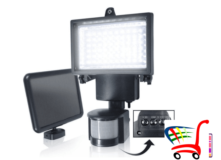Led Solarni Reflektor Sa Senzorom Pokreta 10 W ! -