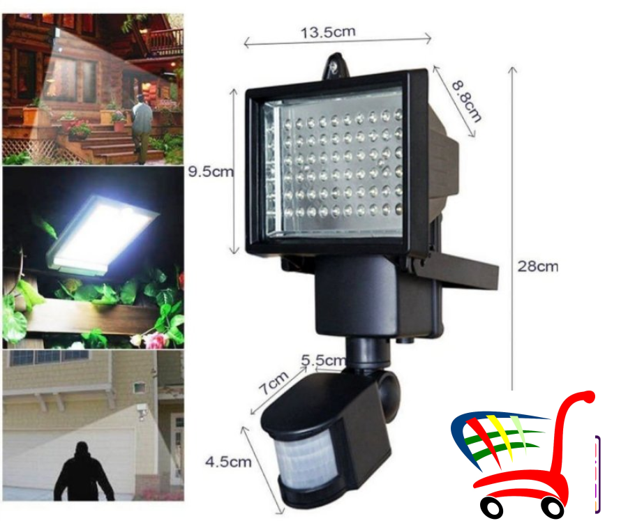 Led Solarni Reflektor Sa Senzorom Pokreta 10 W ! -