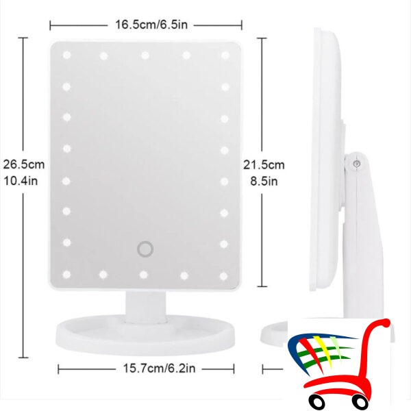 Led Touch Ogledalo 22 Svetla -