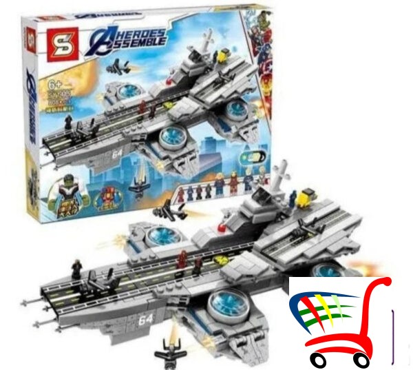 Lego Leteci Nosac Aviona Avengers -