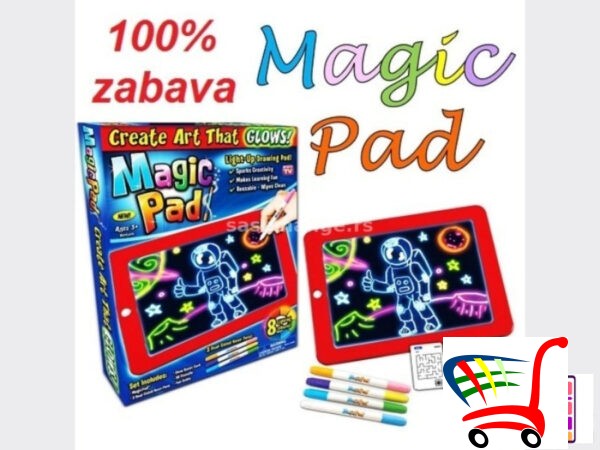 Magicna Tabla Za Crtanje Svetleca -