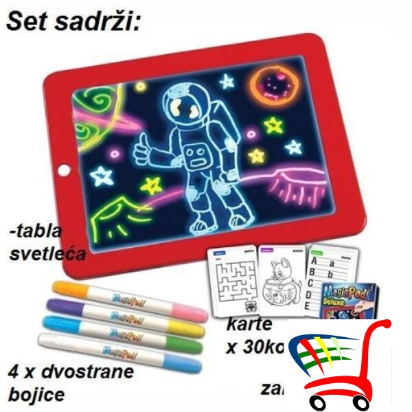 Magicna Tabla Za Crtanje Svetleca -