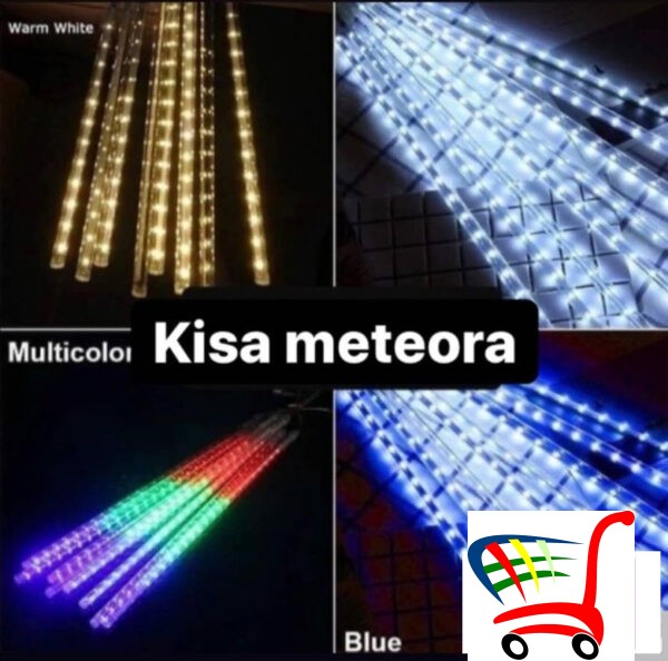 Meteorska Kisa Led Lampice Stapici Godisnja Rasveta -