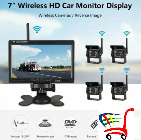 Monitor 7+ Wifi 4 Bezicne Kamere Za Kamione -