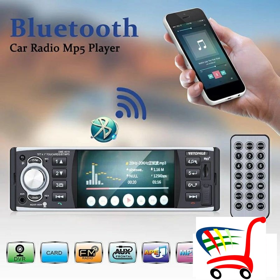 Multimedia Za Auto Mp 5/Model 4204/ Ekran 4 -