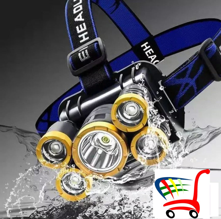 Naglavna Led Lampa Sa 5 Svetala -