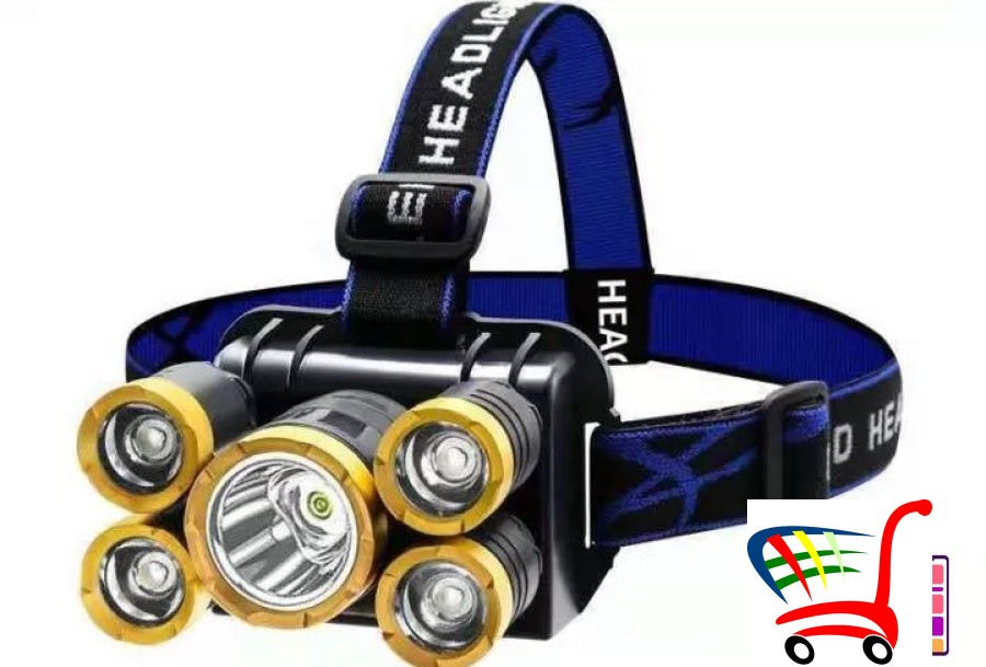 Naglavna Led Lampa Sa 5 Svetala -