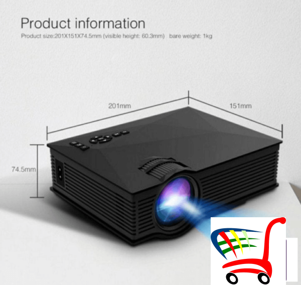 Najbolji Led Wifi Unic 68 Projektor - Model !