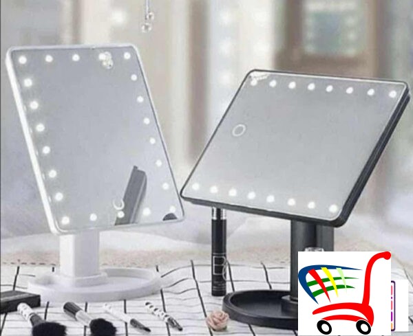 Ogledalo Za Minkanje Sa Led Svetlom 16 Dioda -