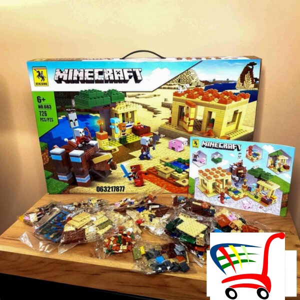 Ogromno Pakovanje Minecraft Kockica- Sandstone Theme -