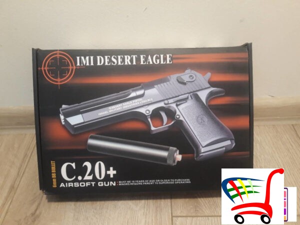 Pitolj C20 Sa Priguivaem Airsoft Desert Eagle -