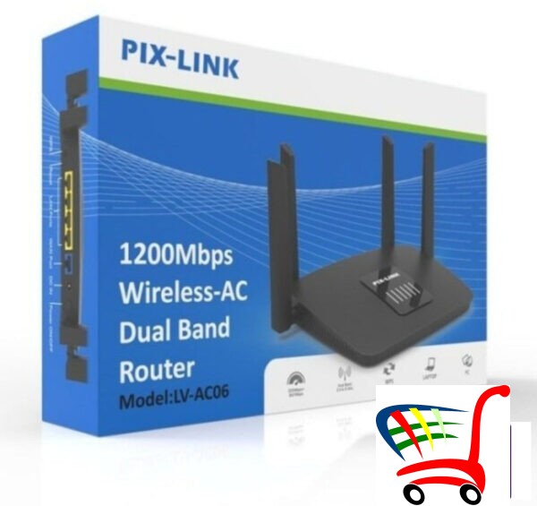 Pix Link Lv-Ac06 1200Mbps Wireless Lan Ruter -