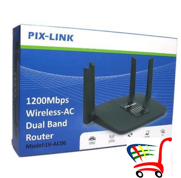 Pix Link Router 1200Mbps Dual Band Ruter Pix Link -