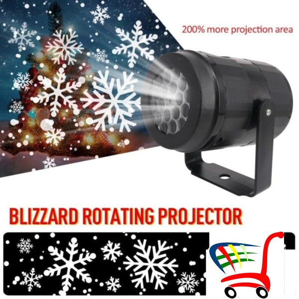 Projektor Pahiljice Lampa Projektor Pahulje Rotirajui -