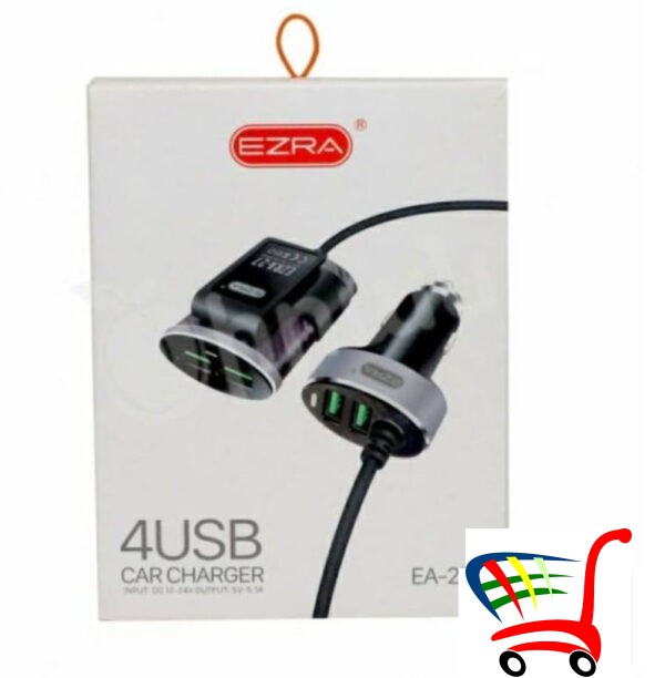 Punjac Za Auto+ 4 Usb Porta -