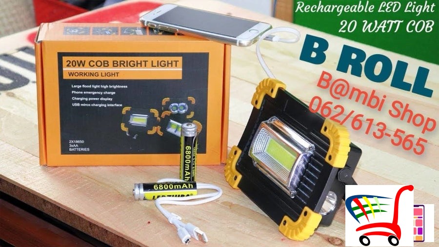 Punjivi Reflektor 20W -