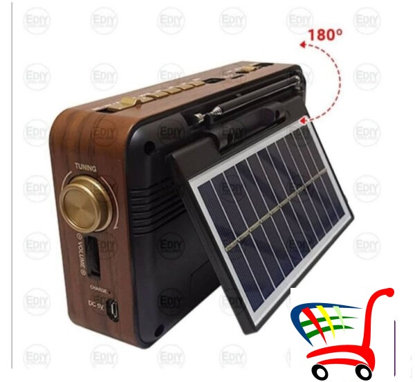 Radio Fm Tranzistor Solarno Punjenje + Bluetooth Mk-193Bt -