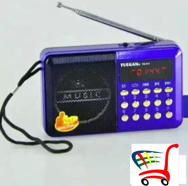 Radio Fm Yg-011 - Usb Mikro Sd Radio Punjiva Baterija