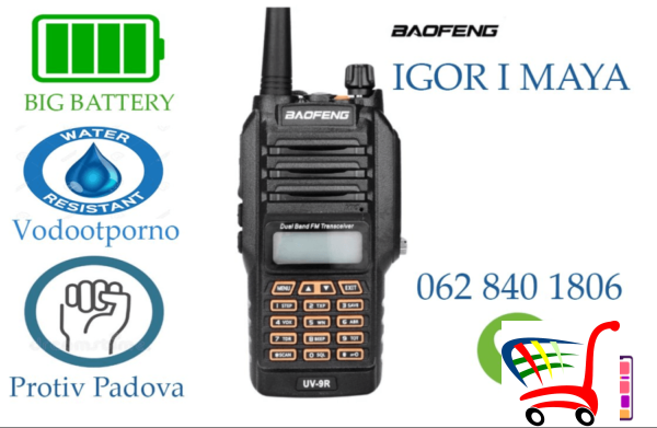 Radio Stanica Uv 9R Vodootporna I Jaca ! Super Model -