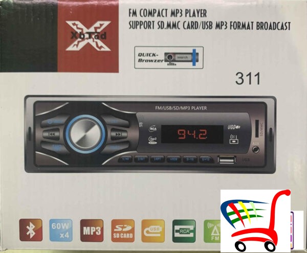 Radio Za Auto - Blutut Mp3 Usb Sd Bt-312