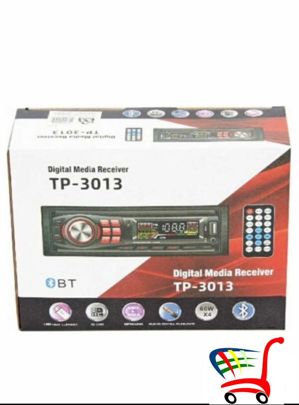 Radio Za Auto Tp - 3013 Blutut Aux Sd Usb Mp3