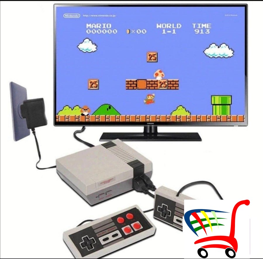 Retro Konzola Sa Dva Dzojstika-620 Igrica -